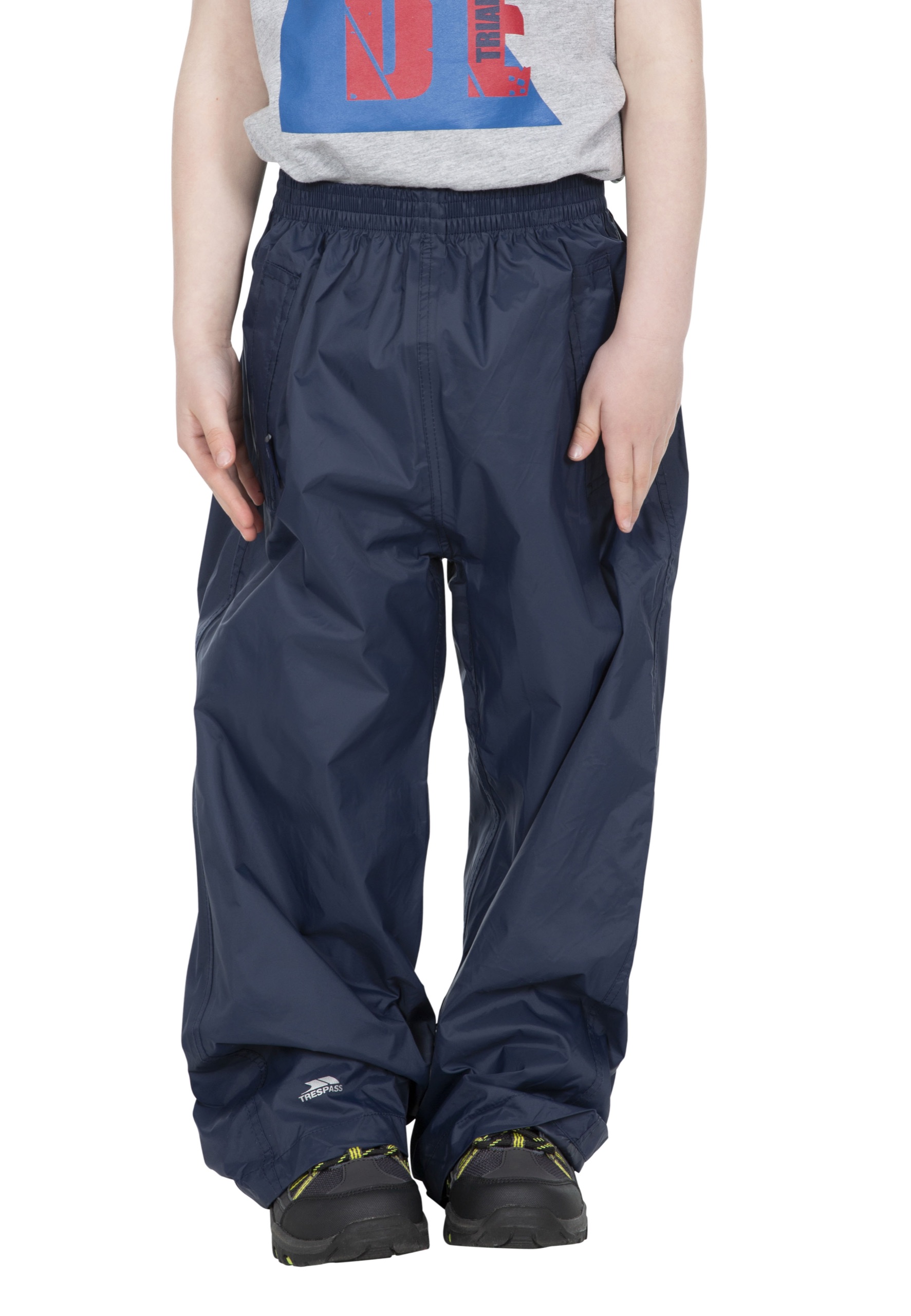 Regnbukser Qikpac Pant, børne, Navy