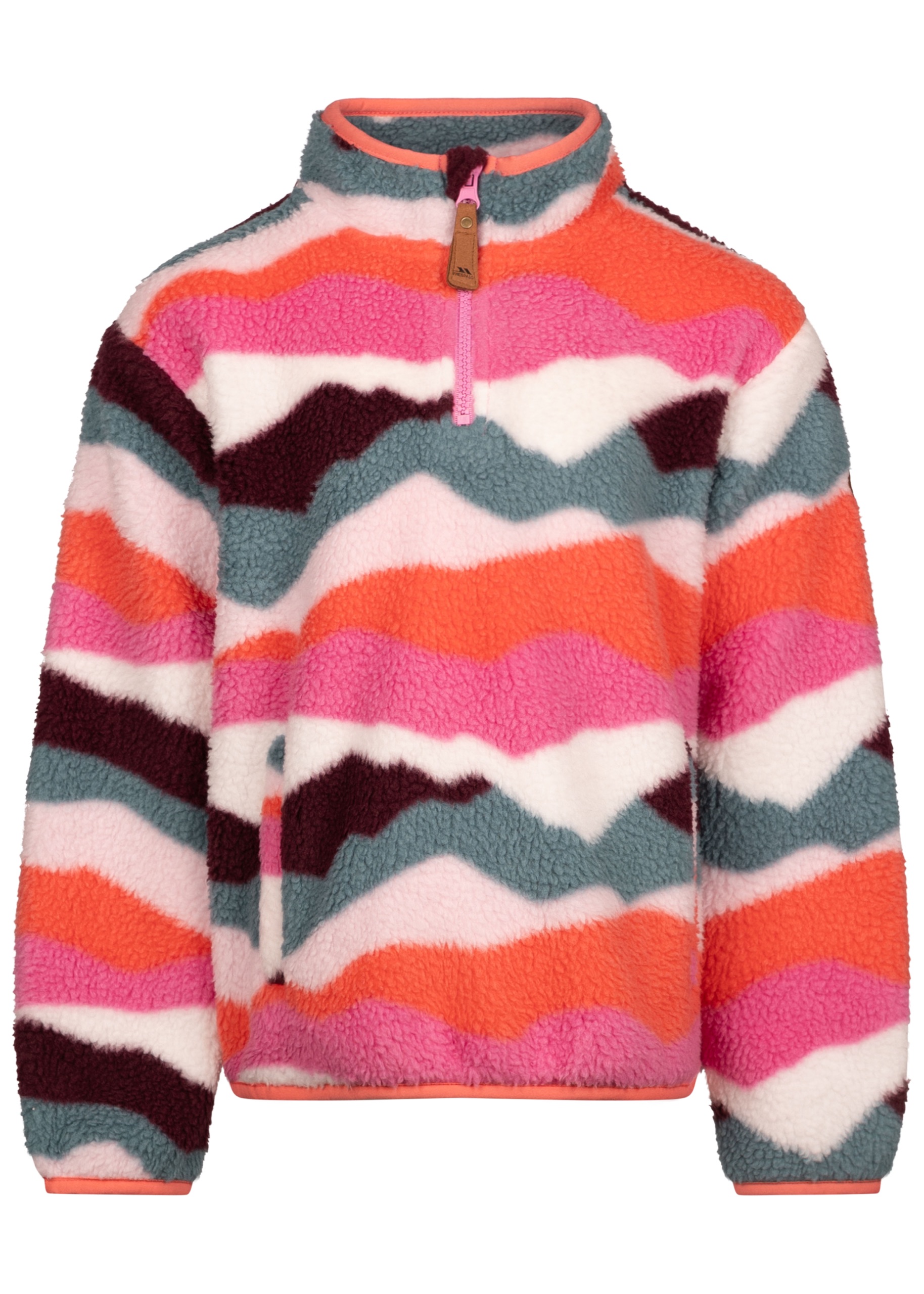 Fleecetrøje Ovie, børne, Pink Mountain Print