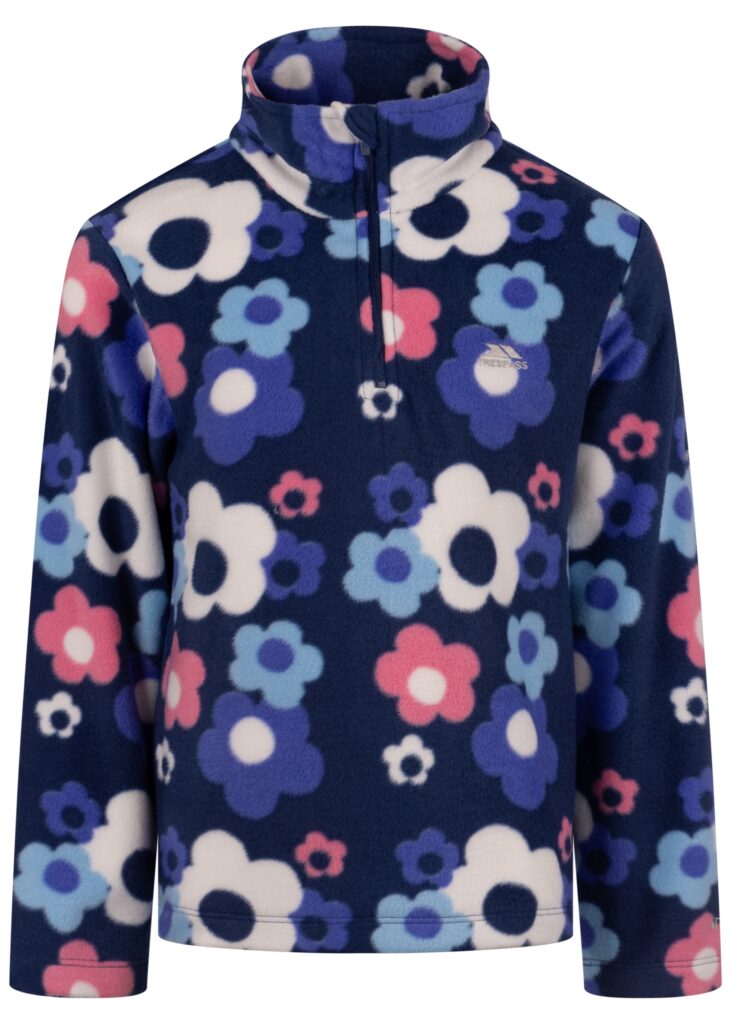 Fleecetrøje Melsa, pige, Navy Peony