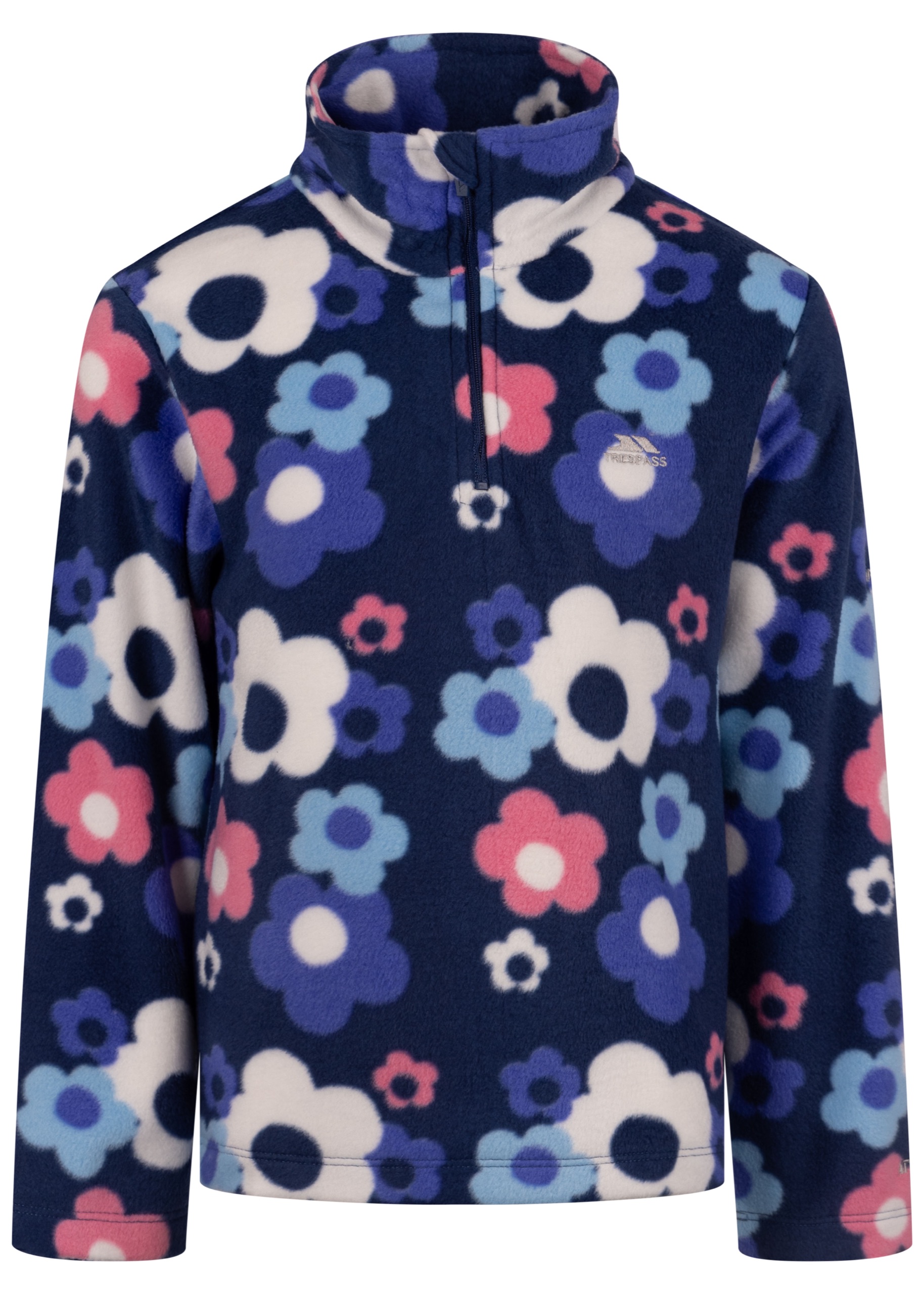 Fleecetrøje Melsa, pige, Navy Peony