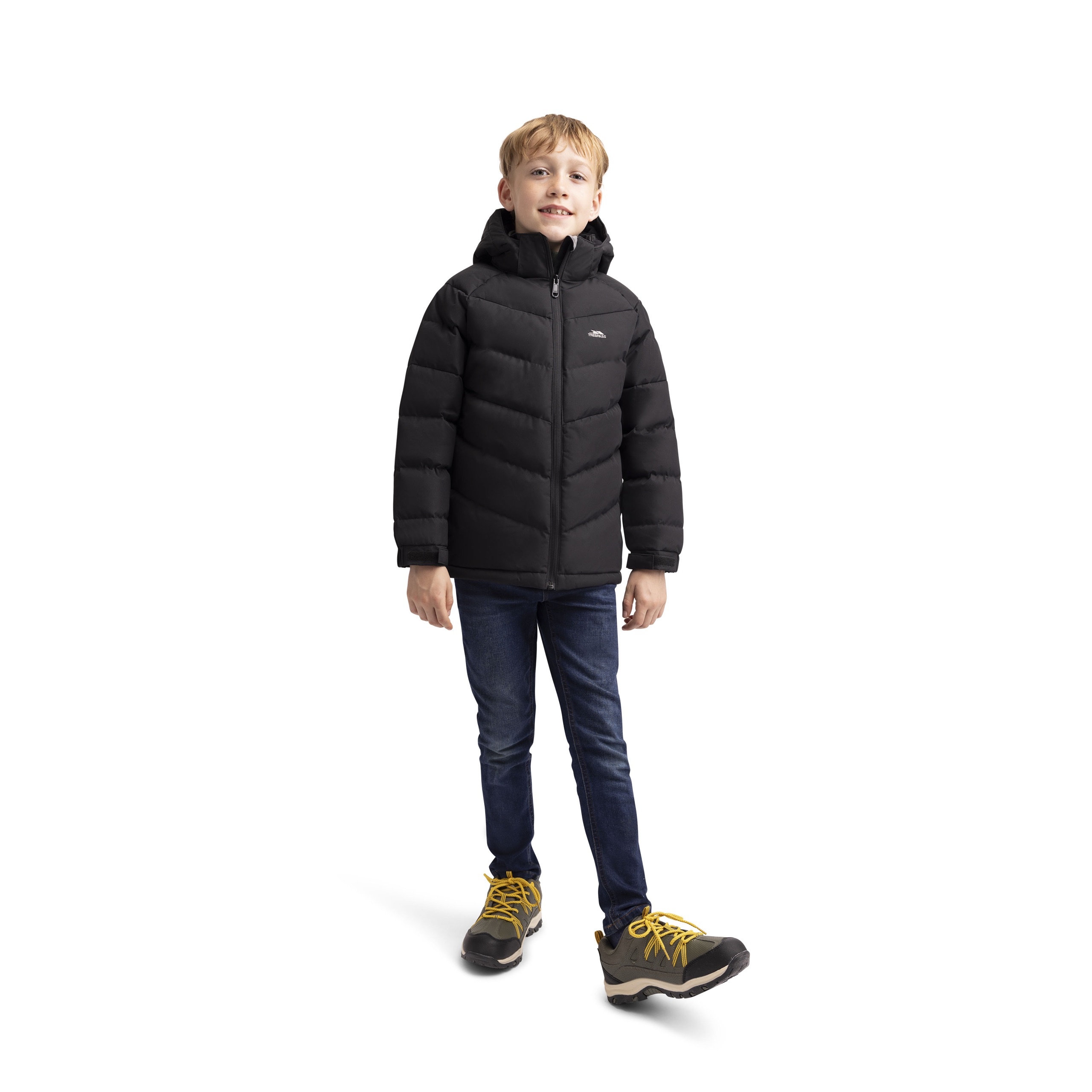 Fritidsjakke Aldery, børne, Black