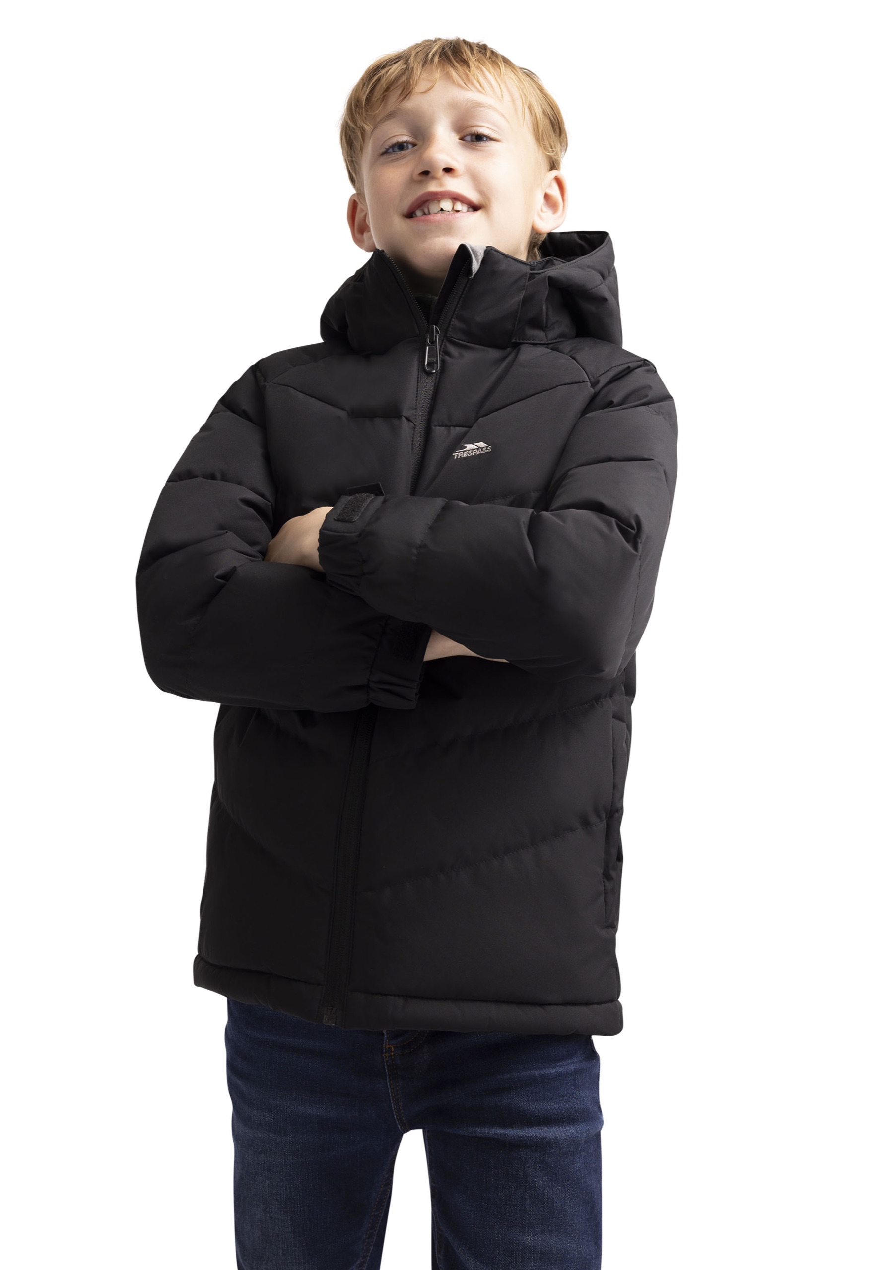 Fritidsjakke Aldery, børne, Black