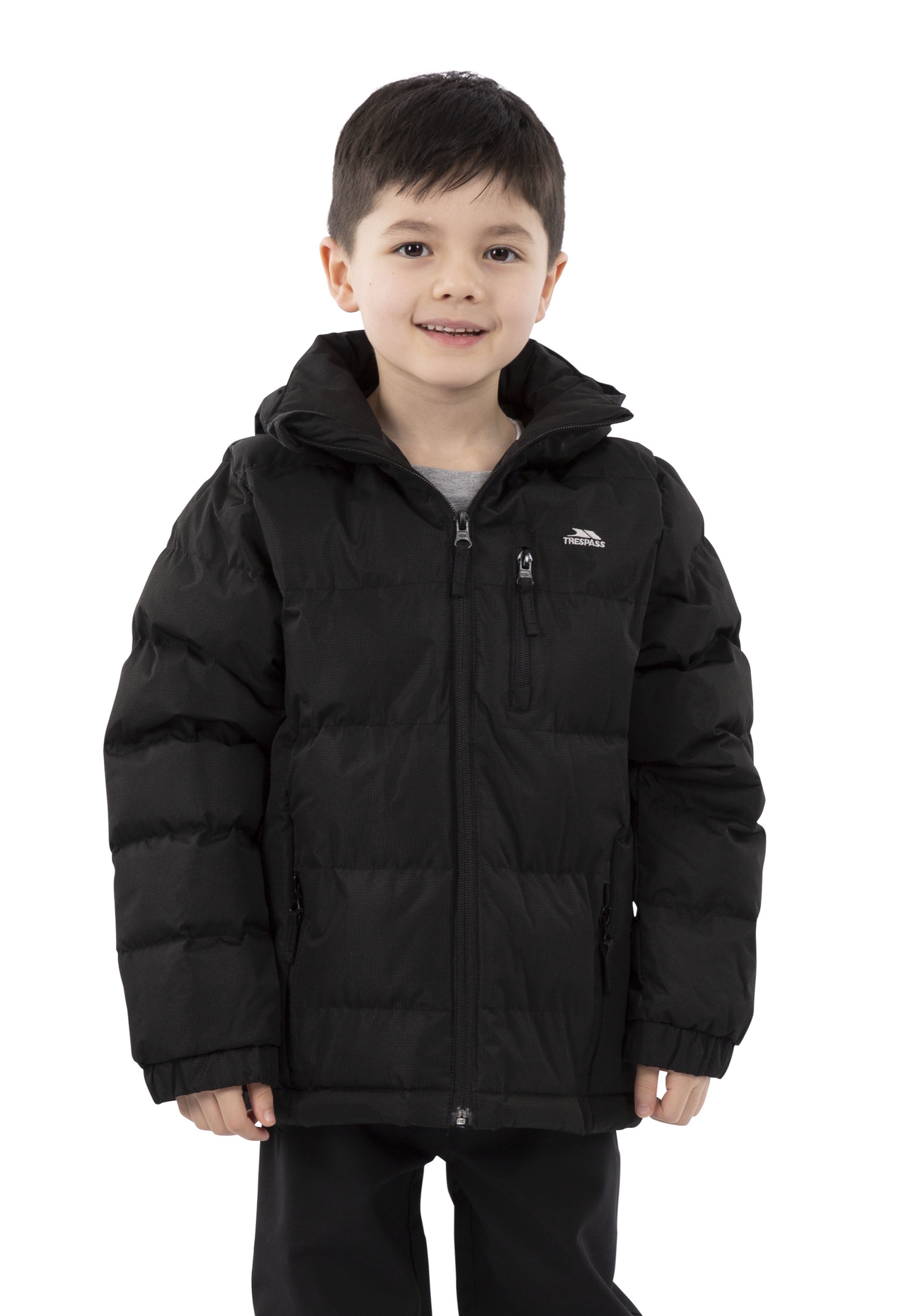 Fritidsjakke Tuff, dreng, Black