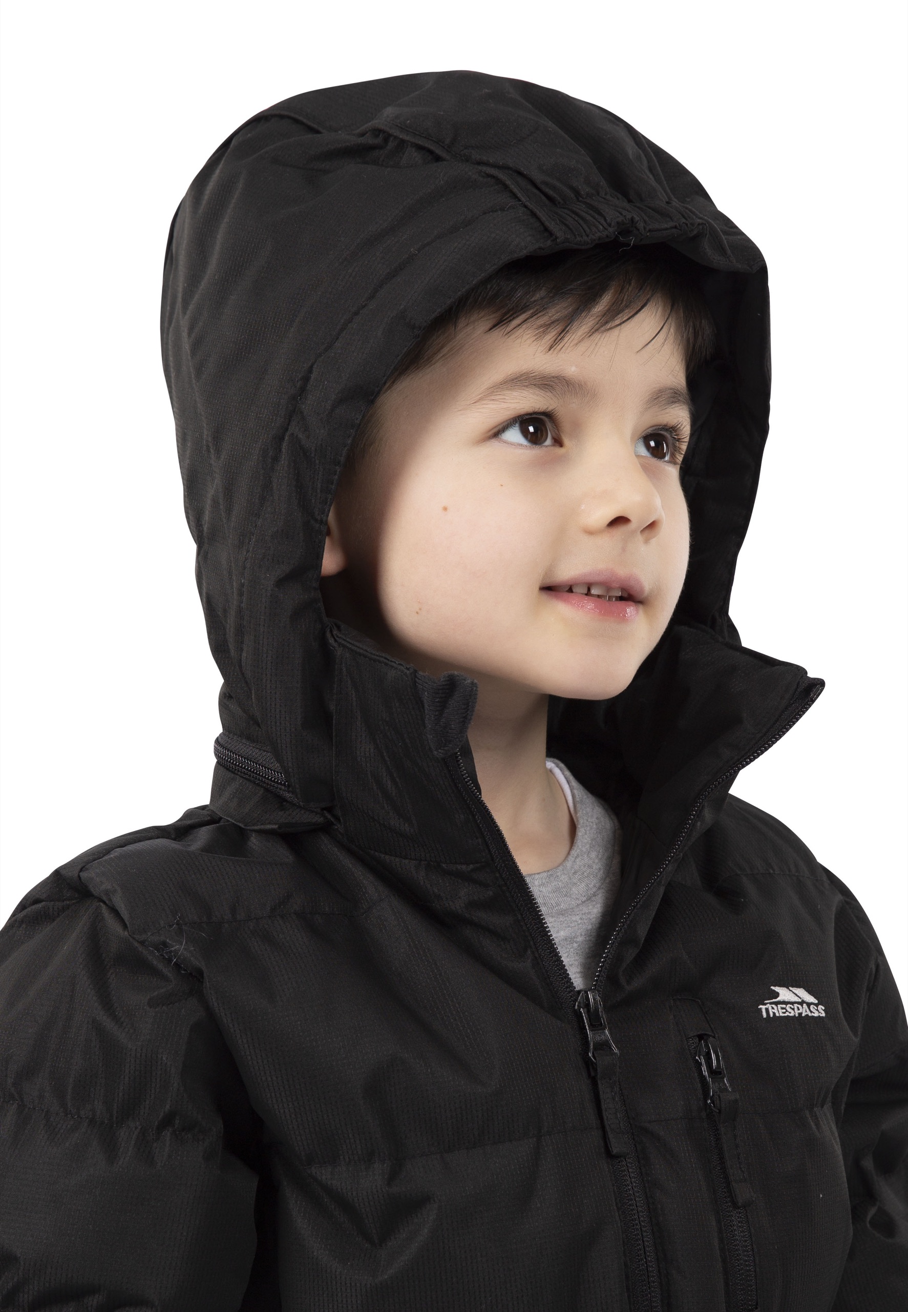 Fritidsjakke Tuff, dreng, Black