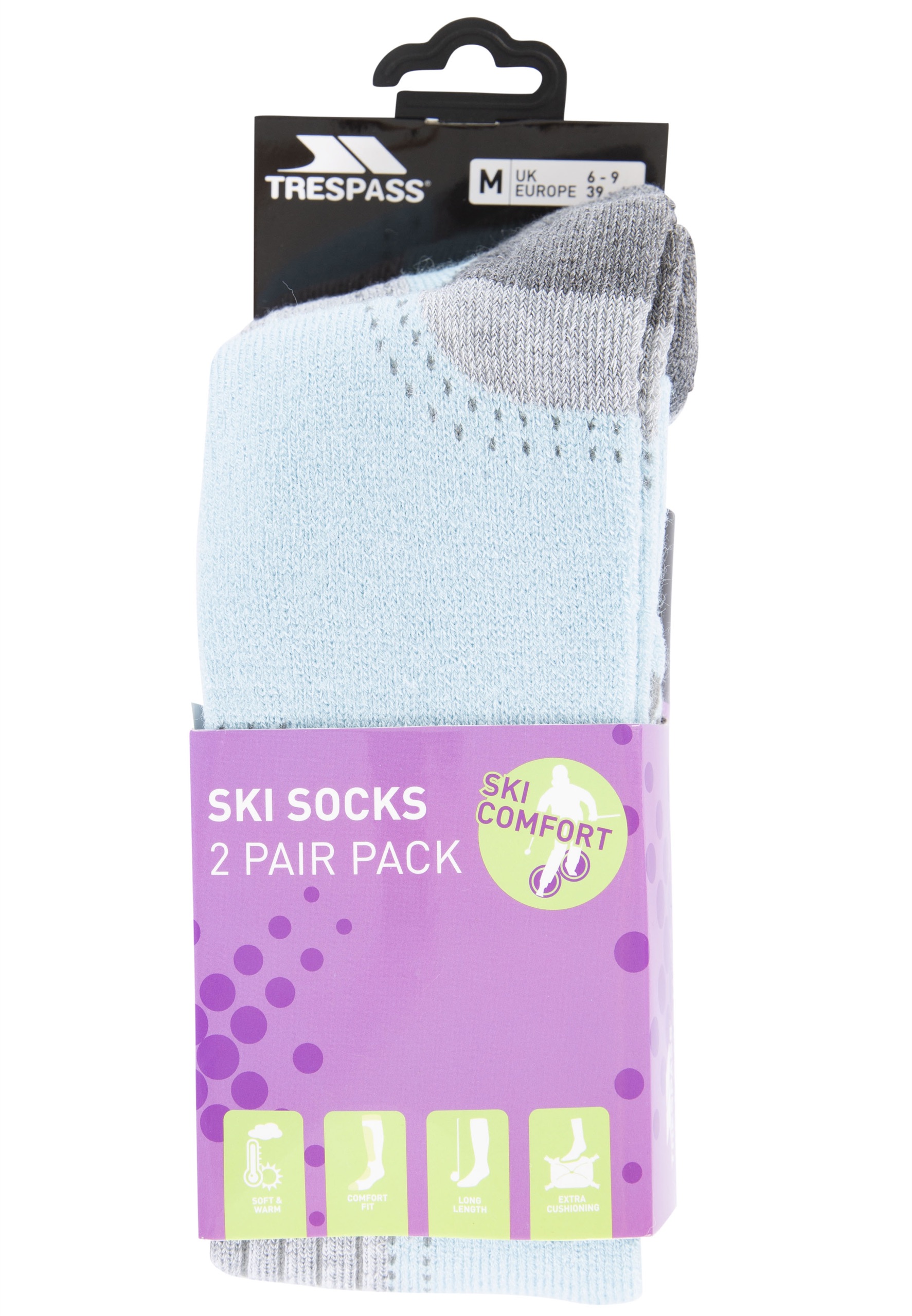 Skistrømpe Janus II, dame, Mist/aqua