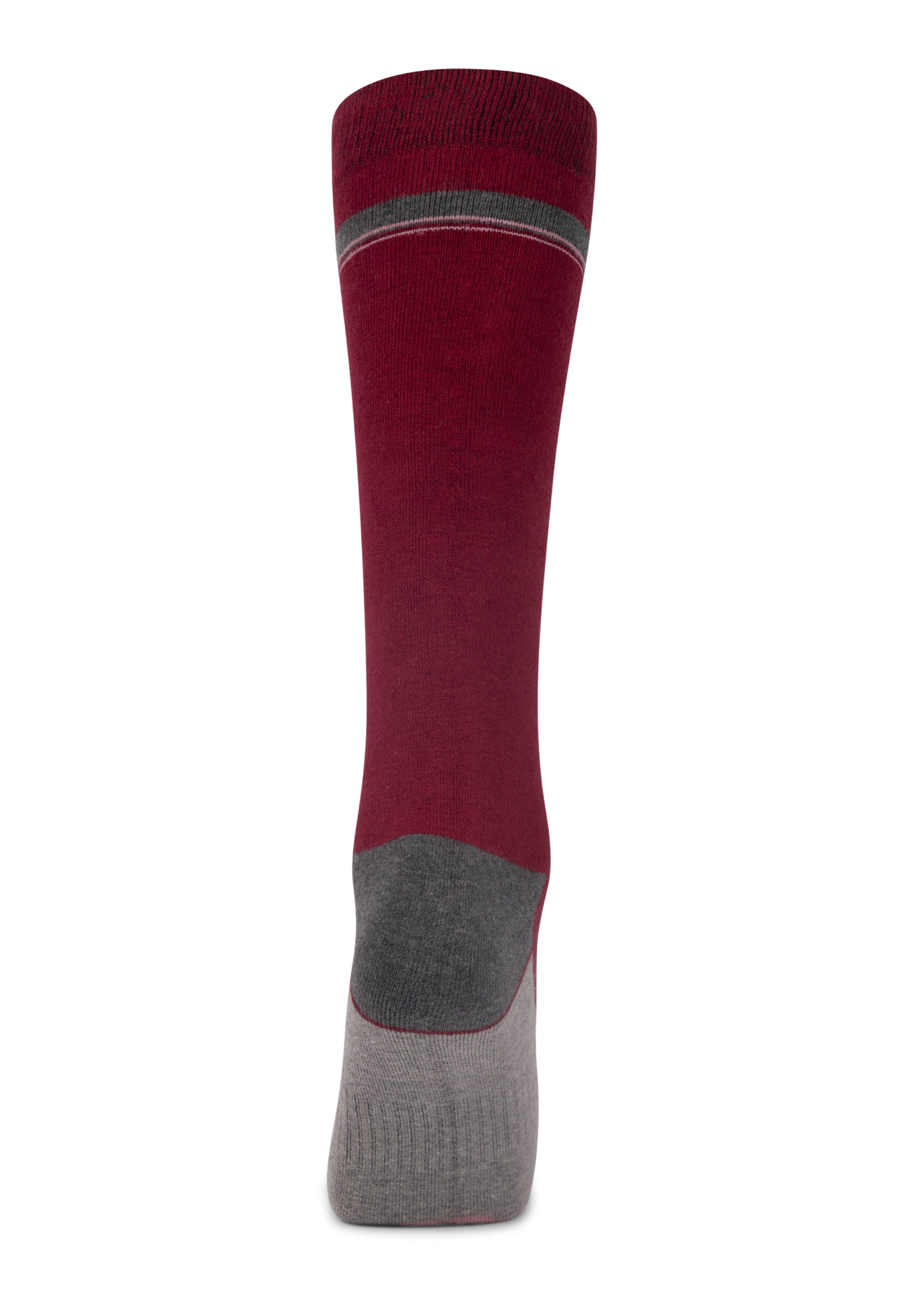 Skistrømpe Winski, Dark Cherry / Grey