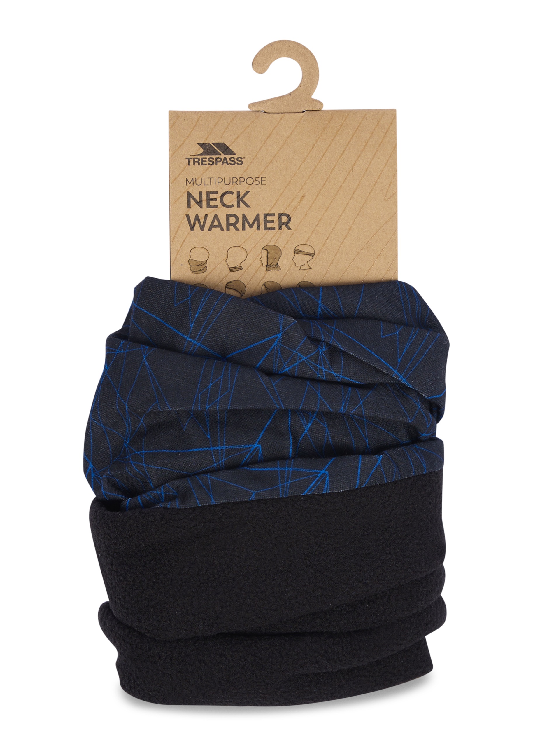 Halstørklæde Zazo, herre, Black / Grey