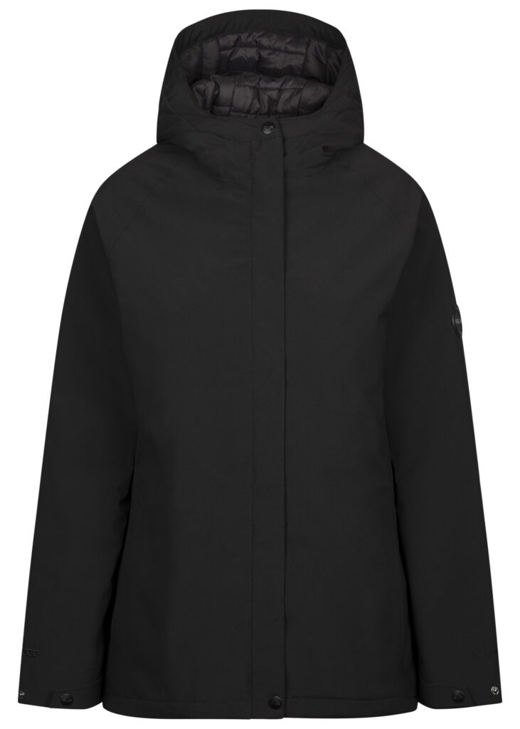 Regnjakke Carlotta, dame, Black