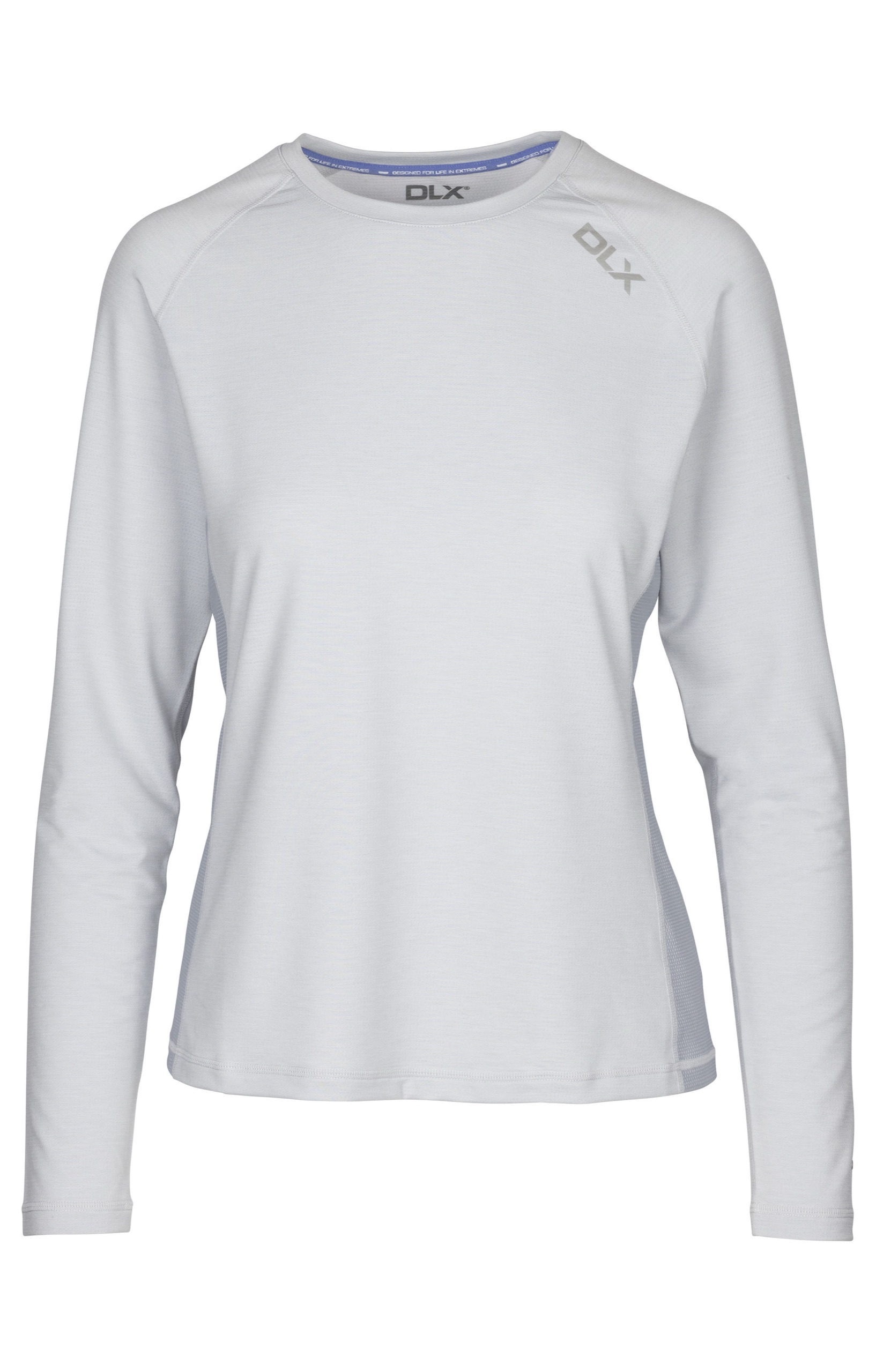 Langærmet overdel Katherine, dame, Pale Grey Marl