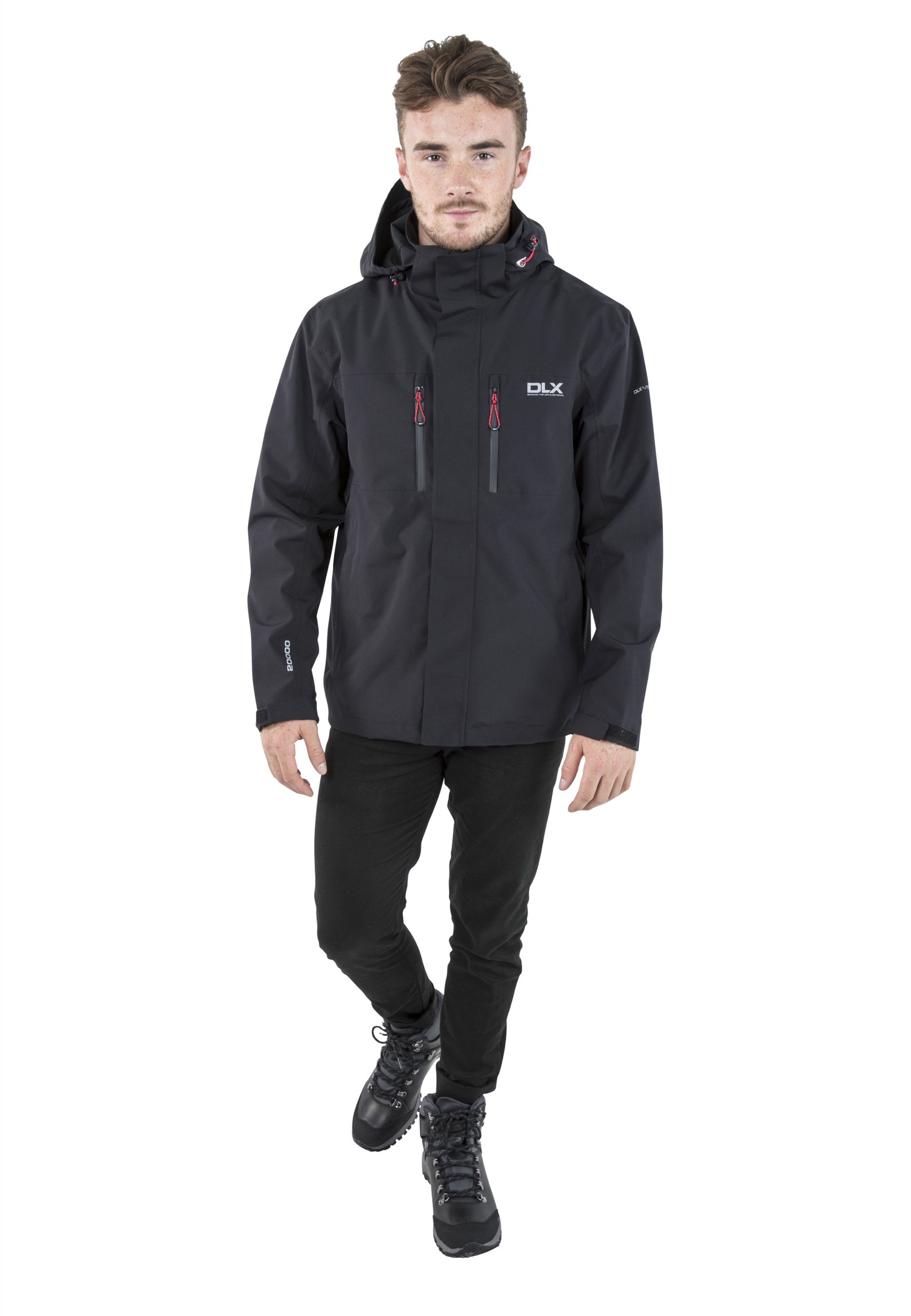 Regnjakke Oswalt, herre, Black