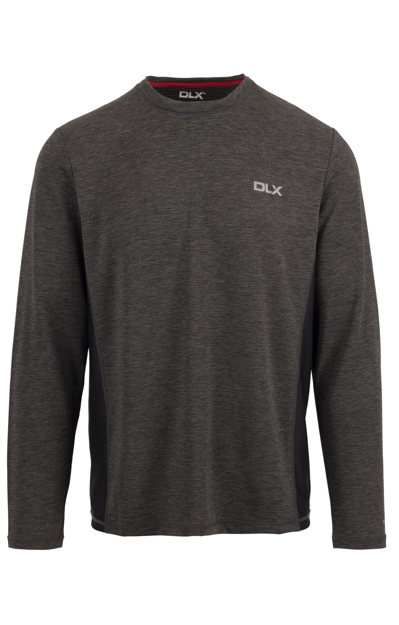Langærmet overdel Charlie, herre, Dark Grey Marl