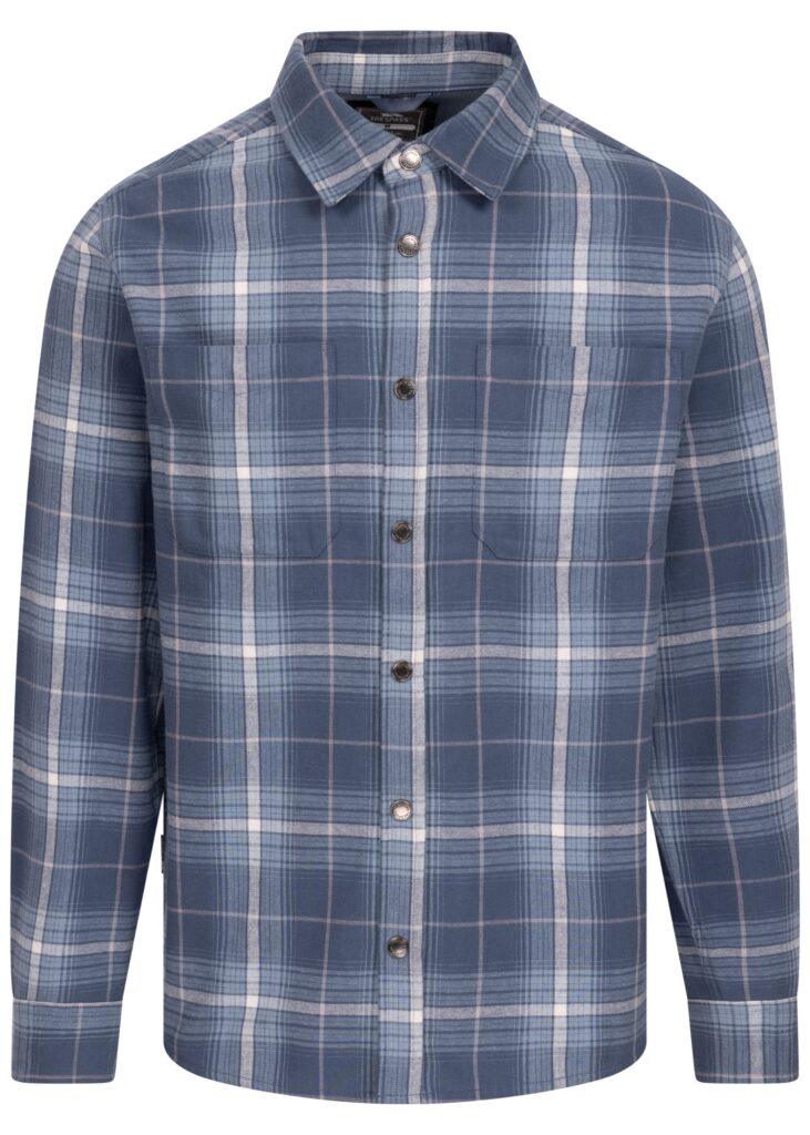 Polo/skjorte Clayton, herre, Stone Blue Check