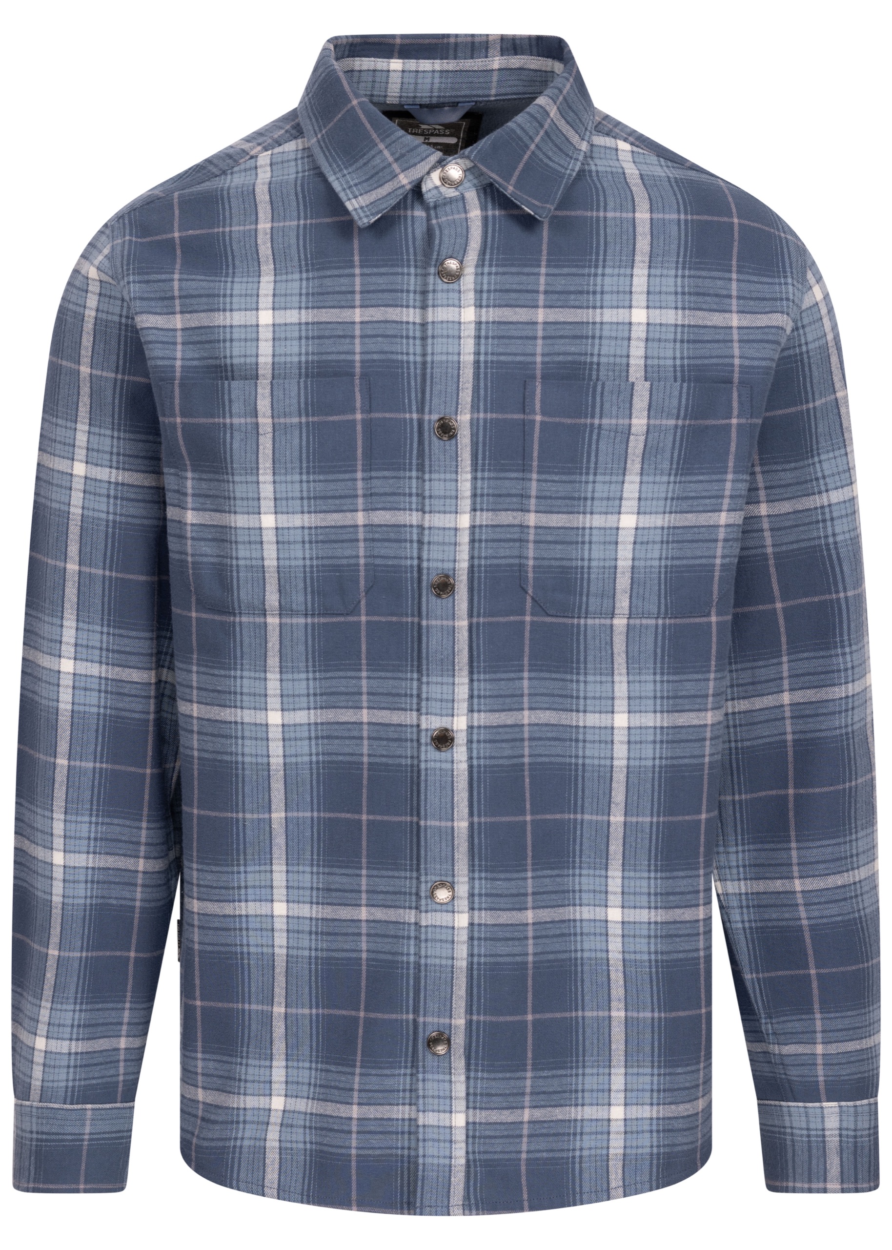 Polo/skjorte Clayton, herre, Stone Blue Check