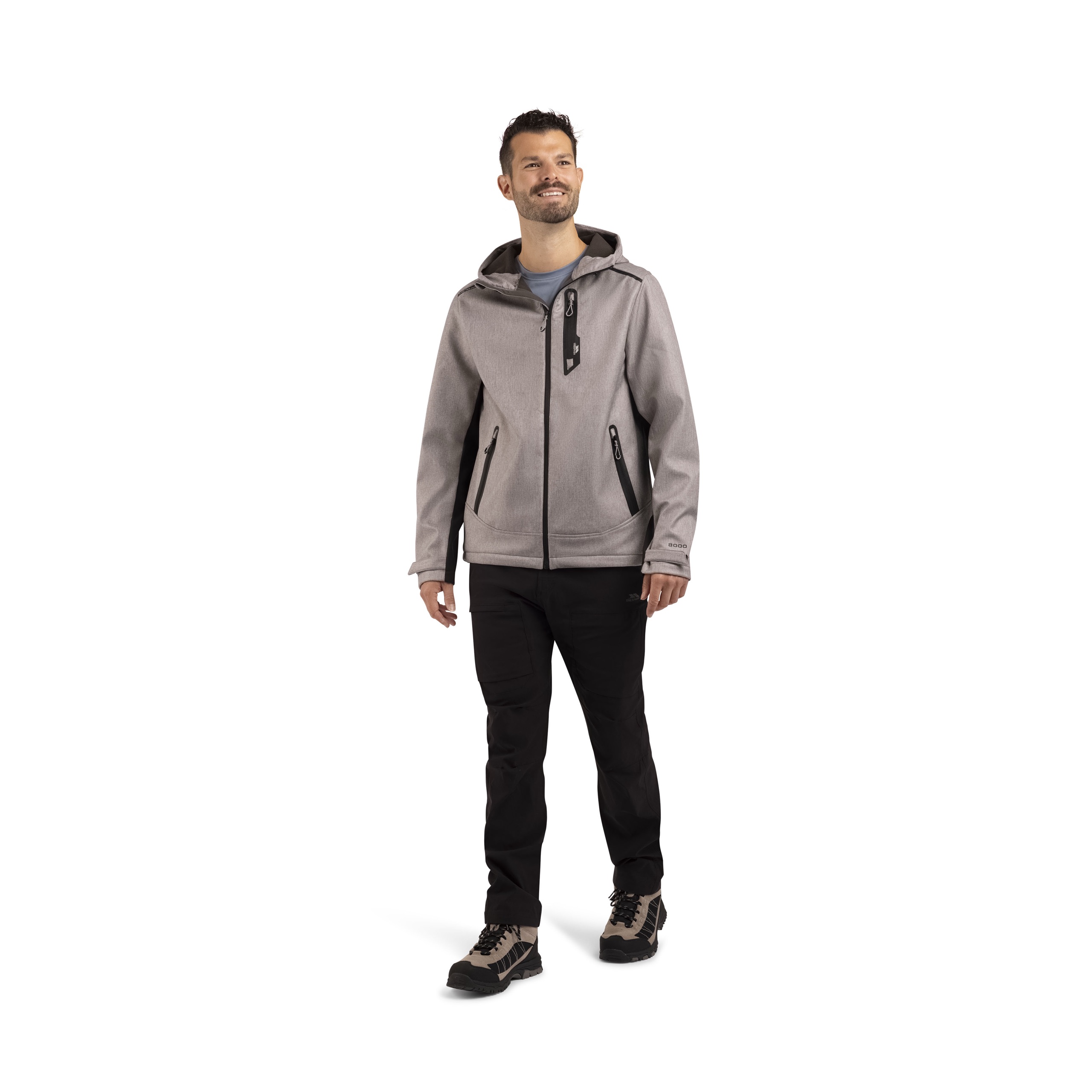 Softshelljakke Wallace, herre, Storm Grey Marl