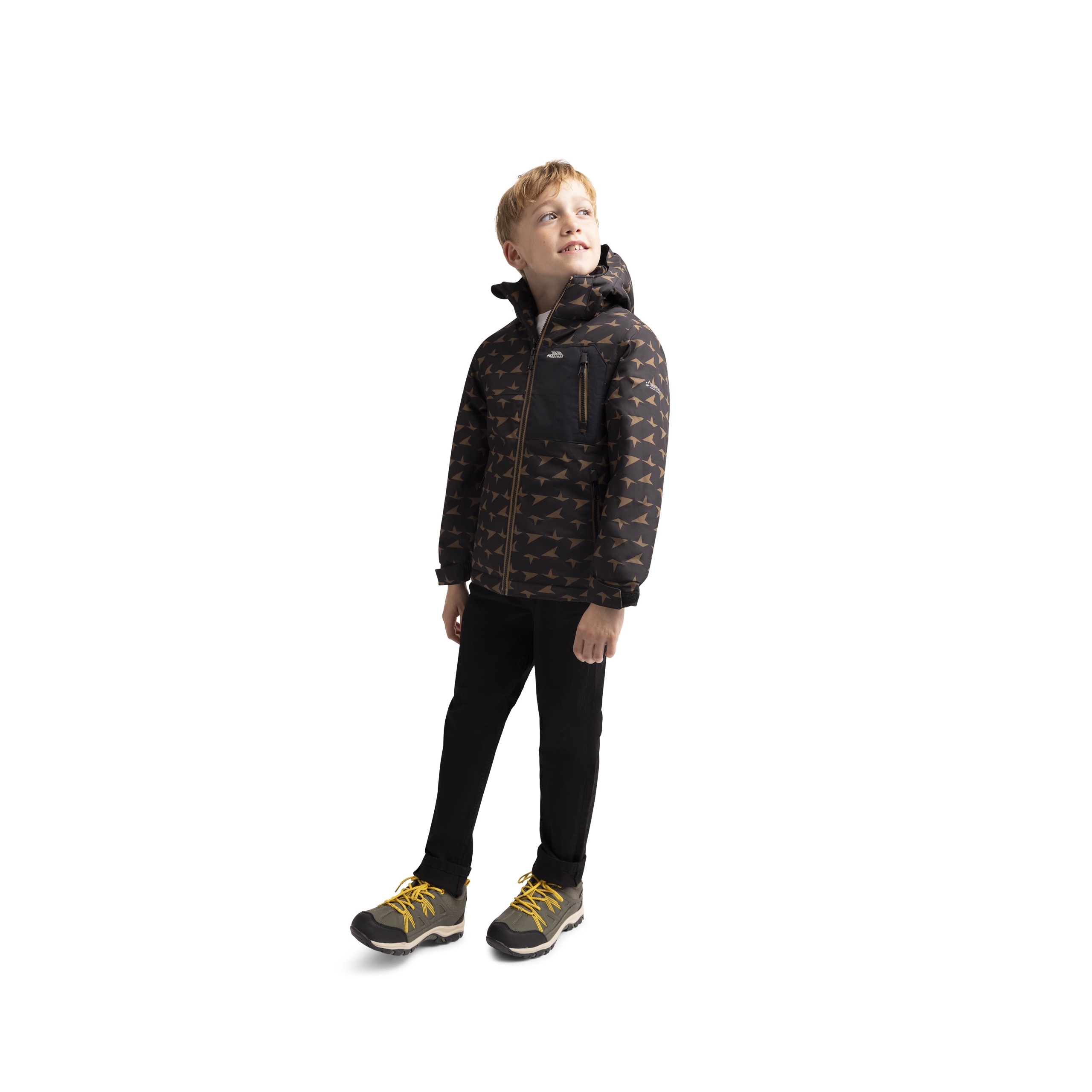 Regnjakke Belbay, dreng, Black