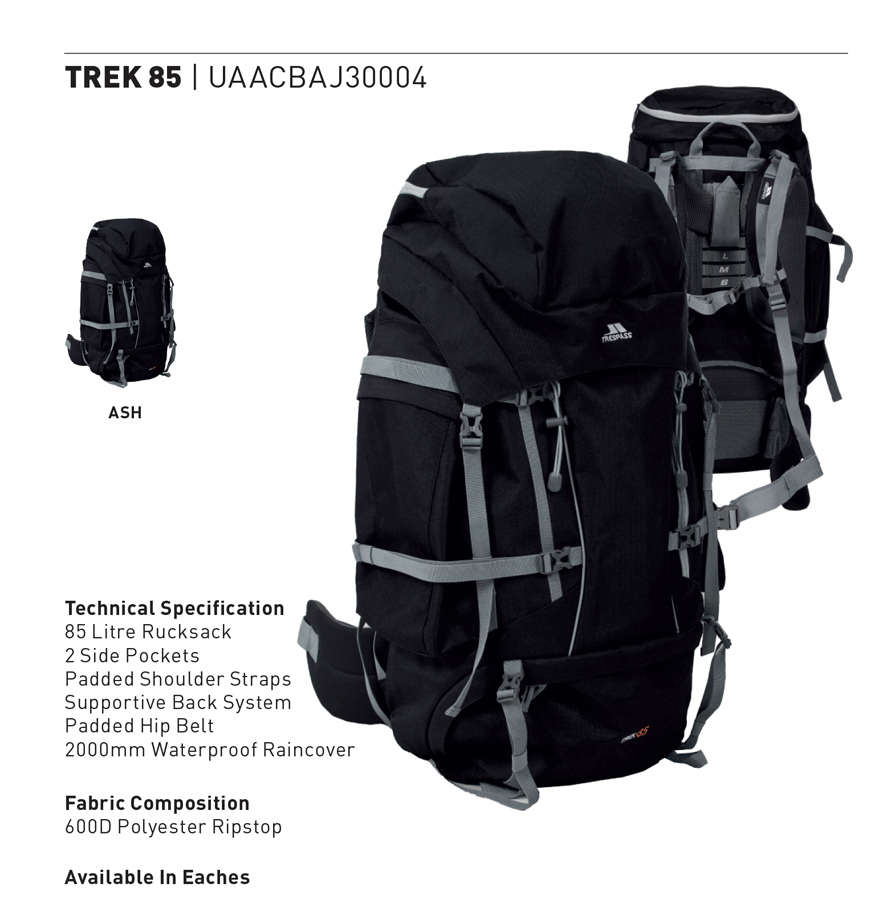 Ryksække trek 85 l - Billede 2