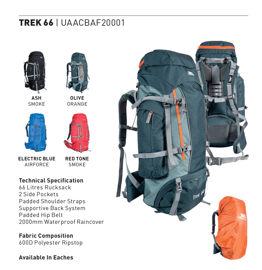 Rygsække trek 66 - Billede 2